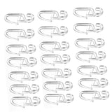 BESTOYARD 50PCS Curtain Hanging Hooks Universal Sliding Curtain Hooks for Home Sturdy Plastic Ring Clips for Bedroom and Living
