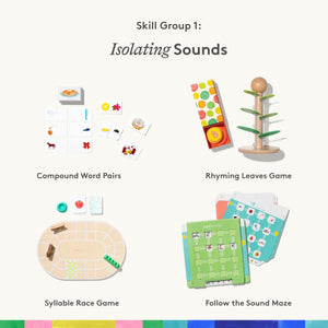 Lovevery Reading Skill Set, Learn to Read for Pre-K and Kindergarten, Fun Phonics Games and Books, Part 1