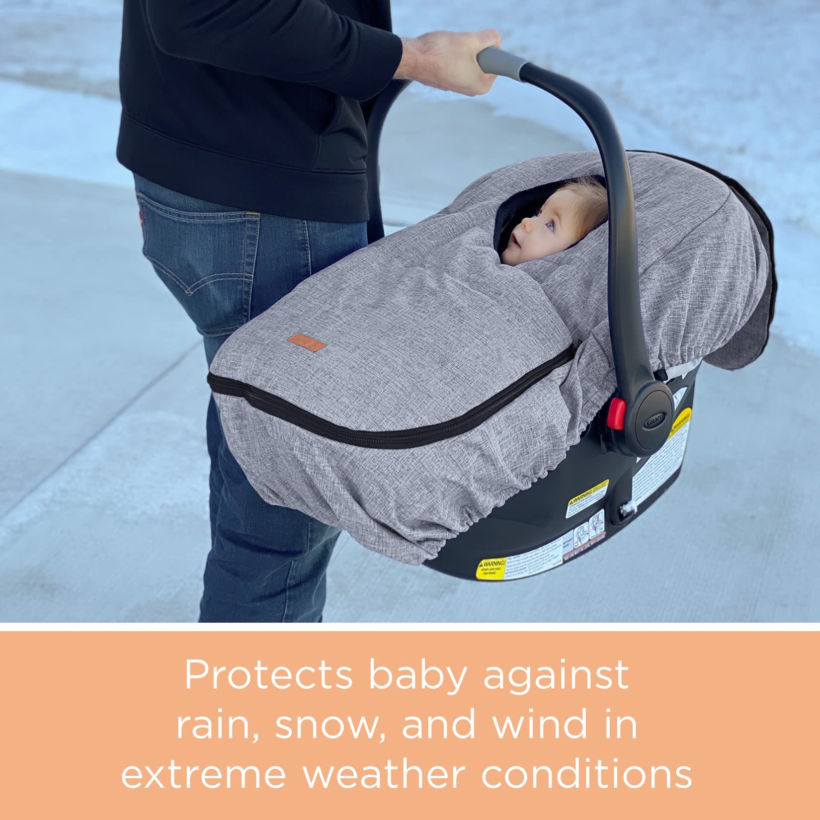liuliuby Winter Carseat Cover for Baby Carseat | Doona Car Seat Cover Baby Winter | Warm Baby Car Seat Cover | Carseat Covers Ba
