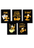 Blue Nexus Diaries Notebook Kids Cartoons Funny (6 X 9 Inch, Multicolour) Set Of 5 Diaries_Bnnbs7