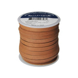Silver Creek Leather Co Realeather Deerskin Leather Lace for Crafts and Jewelry Making, 0.2 x 50, Saddle Tan