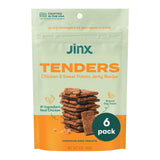 Jinx Tenders Chicken Jerky Dog Treats, All Natural Ingredients, Soft & Chewy, Low-Calorie, Slow-Smoked Chicken & Sweet Potato, N