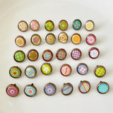 Merishopp 200Pcs Paper Fasteners 0.47Inch Iron Round Mini Brads For Crafts Card Making