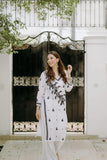 Anni Designer Women'S Cotton Blend Chikankari Embroidered Straight Kurta (Vox White_Xxl_White_Xx-Large),White,2XL,Cotton Blend,Regular,