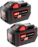 2Pack 15.0Ah M-18 Battery Replacement for Milwaukee 18V Battery High Output Compatible with Milwaukee 18 Volt Lithium-Ion Batter