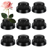 Sliner 8 Pcs 1.57 x 0.43 Inch Floral Frogs Round Brass Flower Holder Japanese Ikebana Vase Floral Frogs Arranger Fixed Tools Pin