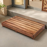 Acacia Wood Step Platform (25 ' ' L x 16 ' ' W x 3.8 ' ' H, No Assembly Required), Outdoor Steps with Non-Skip Pads for Seniors,