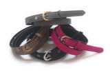 Generic Womens Formal Casual Denim Material Jeans Belts 4Pcs Black Buiuscuit Pink Grey