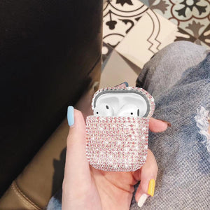 SKINEAT Diamond Airpods Case Cover Protective Airpods Charging Cases Hard Carrying Case Accessories for Apple Airpods 2 & 1,Blin