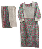 Anni Designer Women'S Cotton Blend Straight Printed Kurta With Pant & Dupatta (Spring Green-Nw_S_Green_Small),Green,S