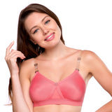 Trylo Alpa Strapless Women'S Bra Hoisery Cotton F-Cup Coral 34,CORAL,34,B07YV8GPQB