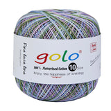 golo Crochet Thread Size10 Yarn for Hand Knitting Multicolour Yarn D207