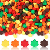 SEPGLITTER Fall Polymer Clay Beads, 300pcs Fall Mapel Leaf Clay Beads for Jewelry Making Thanksgiving Autumn DIY Bracelet Neckla