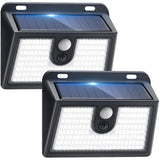 [2 Packs] Solar Motion Sensor Outdoor Lights, Super Bright Solar Lights Outdoor Waterproof, 3 Lighting Modes Security Wall Light
