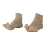 Mint & Oak Unisex TwoToe Grip Socks, Beige AntiSlip Split Toe Socks For Yoga, Pilates, Home & Elderly Use | NonSkid Sole Fo