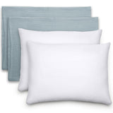 Comfy Cubs Toddler Pillow with Muslin Pillowcase, 13 x 18 in, 2 Pack - Travel and Sleep Support for Kids - Lightweight, Breathab