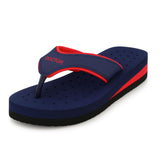 ORTHO JOY Doctor Orthopedic Soft Slippers for Women for Daily Use/mcr Chappals for Women/Orthopedic Slippers for Women, Navy Blue Red, 9 UK