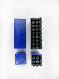 Letter & Number Punch Set 36Pcs 9 Numbers (0 To 9) & 27 Letters (A To Z And &) | Shiny Black Oxidised Finish | Hardened To Give 