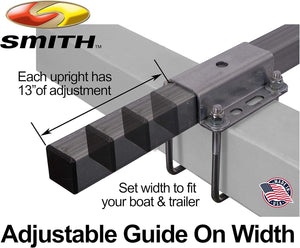 Ce Smith Trailer Pvc Boxed Post Guide-On, Black, 40''- Replacement Parts And Accessories For Your Ski Boat, Fishing Boat Or Sail