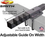 Ce Smith Trailer Pvc Boxed Post Guide-On, Black, 40''- Replacement Parts And Accessories For Your Ski Boat, Fishing Boat Or Sail