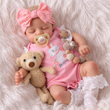 BABESIDE Lifelike Reborn Baby Dolls - 17 Inch Realistic Newborn Baby Doll Sleeping Real Life Baby Dolls Girls with Gift Box for 