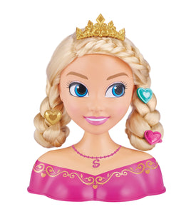 Sparkle Girlz Princess Hair Styling Head with 14 Accessories by ZURU,Multi,10097