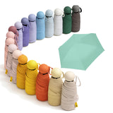 Nikavi UltraCompact Mini Umbrella With Pouch Upf 50+ Sun & Rain Protection, Lightweight 6Rib WindResistant Pocket Umbrella 