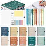 40 Pcs Motivational Inspirational Notebook Bulk with Notes Pen,Bright