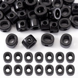 FASHEWELRY 30Pcs Acrylic Letter O Beads with Large Hole Big Plastic Letter Blocks European Beads 3D Letters Chunky Vowel Initial