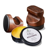 celestree Food Grade Beeswax Cutting Board Care Kit - Butcher Block Conditioner Wax with Reusable Sponges, Sandpapers & Ergonomi
