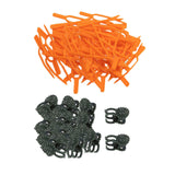 Trendivibe Planting Fork Reusable Plant Fixator Clips For Plants Garden Strawberry Stem 300Pcs Orange