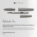 Cross Selectip Gel Rollerball Pen Refill - Blue - Dual Pack