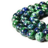 Asingeloo 8mm Natural Phoenix Lapis Lazuli Beads for Jewelry Round Loose Gemstone Beads for DIY Jewelry Healing Power Beads 15in