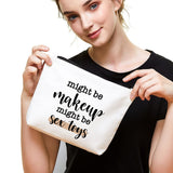 IHopes+ Funny Makeup Bag Gift for Women Best Friends Sister Teen Girls| Cute Makeup Zipper Pouch Bag Cosmetic Travel Accessories