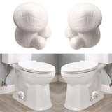 ZUNON Toilet Bolt Caps, Decorative Toilet Bolt Covers, Ceramic Cute Frog Covers Toilet Bolts Bathroom Decor Easy Installation Se