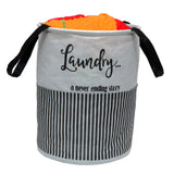 Perpetual Cloth Basket For Laundry Waterproof Non Woven Cloth Bag For Storage Clothes, Flodable Laundry Basket Bag With Handle