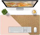 Bloss Pink Desk Mat, Leather Desk Pad, Desk Matt for Desktop, Waterproof Desk Pad Mat, Computer Mat for Office Work/Home/Decor/D