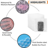 100Pcs Bubble Out Bags Pouches 6x 6 Bubble Pouches Cushioning Packaging Bags, Double Walled Cushioning Bags Thickening Shock
