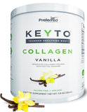 Keto Collagen Protein Powder with MCT Oil - Keto and Paleo Friendly Grass Fed and Pasture Raised Hydrolyzed Collagen Peptides - 