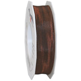Morex Ribbon French Wired Lyon Ribbon, 1-Inch by 27-Yard Spool, Espresso