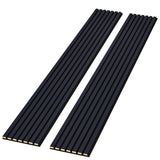 2-Pack 94x 12.6Acoustic Wood Wall Panels - 3D Slat Soundproofing for Walls & Ceilings - Elegant Decorative Panels for Mo