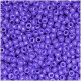 Purple Opaque Miyuki Japanese round rocailles glass seed beads 11/0 Approximately 23 gram 5 inch tube