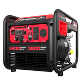 PowerSmart 4400-Watt Gas Powered Portable Inverter Generator, CO-Sensor, Lightweight for Home Use and Emergency Backup, Camping,