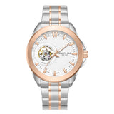Kenneth Cole Automatic Tt Silver/Gold Rose Round Dial Men'S Watch | Stainless Steel Strap Material | Watches For Men Analog - Kc