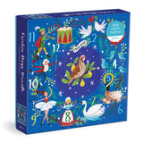 Galison 12 Days Wreath 500 Piece Puzzle - Whimsical Holiday Puzzle for Adults, Jigsaw Puzzle Illustrating The Joyous 12 Days of 