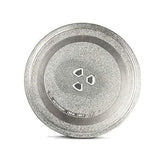 Diameter 9.6inch/24.5cm Thickened Heat Resistant Microwave Glass Plate Turntable Tray Accessories for Small Microwave