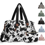 Pritent Travel Duffle Bag, Waterproof Weekender Overnight Hospital Bags for Women Men with Toiletry Bag Lightweight Personal Ite