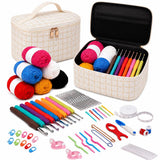 Gemsy Complete Crochet Kit For Beginners Crochet Hook Set & Knitting Needles Kit With Accessories Diy Craft Kit For Stitchin