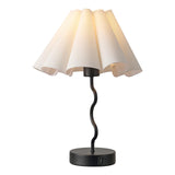 EOEYYOYB Pleated Table Lamp, Table Lamp for Bedroom, Bedside Lamps for Nightstand with Linen Lampshade, Modern Lamp for Bedroom 