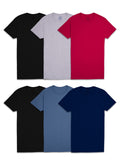Fruit of the Loom Mens Eversoft Cotton Stay Tucked Crew TShirt, Regular6 PackColors May Vary, Large
